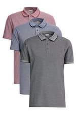 AC&Co/Altınyıldız Classics Erkek Çekmeyen Pamuklu Slim Fit Kıvrılmaz Polo Yaka Basic Tişört