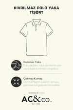 AC&CO/Altınyıldız Classics Slim Fit Dar Kesim Kıvrılmaz Polo Yaka Kısa Kollu Tişört