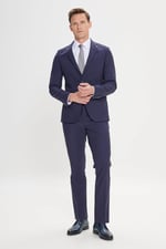 AC&Co/Altınyıldız Classics Slim Fit Dar Kesim Mono Yaka Takım Elbise