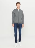 AC&Co/Altınyıldız Classics Standart Fit Normal Kesim İçi Polarlı Kolej Yaka Pamuklu Sweatshirt Ceket