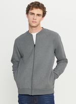 AC&Co/Altınyıldız Classics Standart Fit Normal Kesim İçi Polarlı Kolej Yaka Pamuklu Sweatshirt Ceket