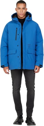 AC&Co/Altınyıldız Classics Standart Fit Normal Kesim Kapüşonlu Dik Yaka Kapak Cepli Kaban, Renk
