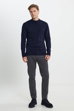 AC&Co/Altınyıldız Classics Tüylenme Yapmayan Anti-Pilling Standart Fit Yarım Balıkçı Yaka Triko Kazak