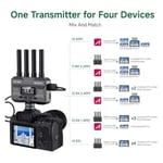 Accsoon CineView HE kablosuz video ve görüntü aktarım sistemi, giriş ve HDMI/UVC çıkışı, çift transfer 2, 4 GHz / 5 350 m'ye kadar, iOS Android Tik-Tok YouTube Live Streaming için (1 x R 1 x T)