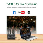 Accsoon CineView HE kablosuz video ve görüntü aktarım sistemi, giriş ve HDMI/UVC çıkışı, çift transfer 2, 4 GHz / 5 350 m'ye kadar, iOS Android Tik-Tok YouTube Live Streaming için (1 x R 1 x T)