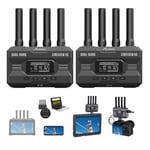 Accsoon CineView HE kablosuz video ve görüntü aktarım sistemi, giriş ve HDMI/UVC çıkışı, çift transfer 2, 4 GHz / 5 350 m'ye kadar, iOS Android Tik-Tok YouTube Live Streaming için (1 x R 1 x T)