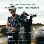 Accsoon CineView HE kablosuz video ve görüntü aktarım sistemi, giriş ve HDMI/UVC çıkışı, çift transfer 2, 4 GHz / 5 350 m'ye kadar, iOS Android Tik-Tok YouTube Live Streaming için (1 x R 1 x T)
