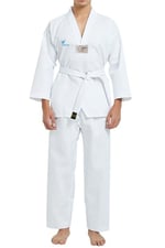 Acemi Beyaz Yaka Taekwondo Elbisesi Tekvando Elbisesi Dobok