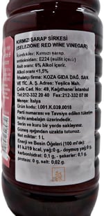 Acetum Kırmızı Şarap Sirkesi 1 L