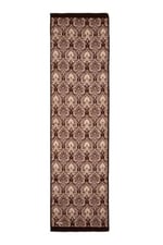 Acı Kahve Damask Desen İpek Fular