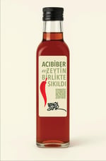 Acı Kırmızı Biberli Zeytinyağı (250 ML) - 2025 Hasatı