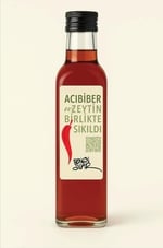 Acı Kırmızı Biberli Zeytinyağı (250 ML) - 2025 Hasatı