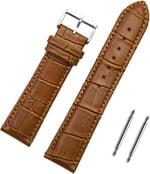 Açık Kahverengi Taba Kroko Saat Kordonu Kayış 18-20-22-24mm