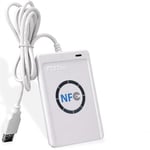 ACR122U Akıllı NFC RFID Okuyucu/Yazar ISO 14443 A/B Kart Klon Makinesi + Ücretsiz Yazılım + 5 adet Yazılabilir UID Anahtarlık