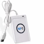 ACR122U Akıllı NFC RFID Okuyucu/Yazar ISO 14443 A/B Kart Klon Makinesi + Ücretsiz Yazılım + 5 adet Yazılabilir UID Anahtarlık