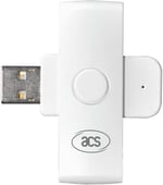 ACS ACR39U-N1 PocketMate II, USB çip kart okuyucu, akıllı kart okuyucu, küçük katlanabilir (beyaz)