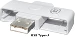 ACS ACR39U-N1 PocketMate II, USB çip kart okuyucu, akıllı kart okuyucu, küçük katlanabilir (beyaz)