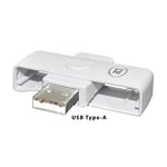 ACS ACR39U-N1 PocketMate II, USB çip kart okuyucu, akıllı kart okuyucu, küçük katlanabilir (beyaz)