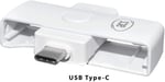 ACS ACR39U-NF II USB-C PocketMate kart okuyucu, eID akıllı kart kompakt Tip-C, beyaz