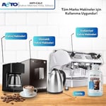 ACTO® ANTI-CALC 500 ml - Espresso Makinesi, Kahve Makinesi Kireç Çözücü, Her Tür Kahve Makinesi ve Su Isıtıcısı için Sıvı Kireç Çözücü