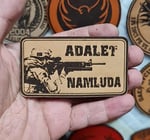 ADALET NAMLUDA Deri PEÇ - Arma - Patch