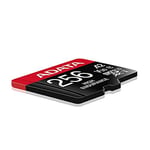 ADATA microSD 256 GB High End UHS-I U3 | + Adaptör
