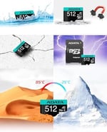 ADATA Premier Pro 512GB microSDXC/SDHC UHS-I U3 Class 10(V30S) Bellek Kartı, Siyah