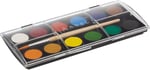 Adel Suluboya, 12 Renk, 24 mm Tablet, Canlı ve Parlak Renkler, Fırça İçerir - Bedenler: 24 Mm, 30Mm