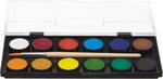 Adel Suluboya, 12 Renk, 24 mm Tablet, Canlı ve Parlak Renkler, Fırça İçerir - Bedenler: 24 Mm, 30Mm