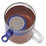 AdHoc TE32 mıknatıslı çay filtresi, damlama standlı, MagTea, mavi, plastik/paslanmaz çelik