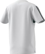 adidas 3 Stripes Tiberio Çocuk Tişört, 7-8 Yaş, 01-JX0192-4, Beyaz, Unisex Çocuk
