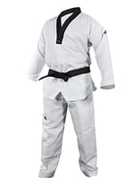 adidas Adi Start II Siyah V Yaka Siyah Kuşak Tekvando Dobok Üniforma