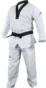 adidas Adi Start II Siyah V Yaka Siyah Kuşak Tekvando Dobok Üniforma