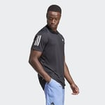 adidas Erkek Club 3 çizgili tenis tişörtü kısa kollu