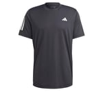 adidas Erkek Club 3 çizgili tenis tişörtü kısa kollu