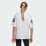 Adidas Erkek Çocuk T-Shirt 5003243503, Beyaz-Siyah, 128