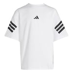 Adidas Erkek Çocuk T-Shirt 5003243503, Beyaz-Siyah, 128