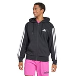 adidas Essential Three Stripes French Terry Fullzip Hoodie Kapüşonlu Sweatshirt Erkek