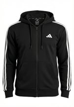 adidas Essential Three Stripes French Terry Fullzip Hoodie Kapüşonlu Sweatshirt Erkek