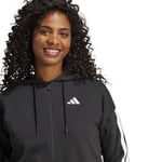 adidas Essentials 3-Stripes French Terry Full-Zip Hoodie