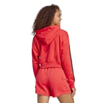 adidas Essentials 3-Stripes French Terry Crop Hoodie