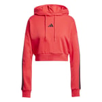 adidas Essentials 3-Stripes French Terry Crop Hoodie