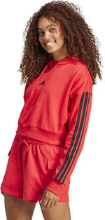 adidas Essentials 3-Stripes French Terry Crop Hoodie
