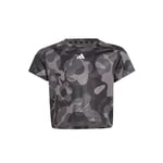 adidas Essentials Aeroready Seasonal Print Crop Çocuk Tişört