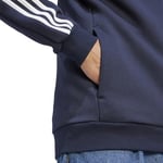 adidas Essentials Fleece 3-Stripes Full-Zip Hoodie
