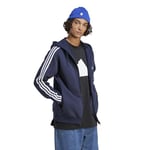 adidas Essentials Fleece 3-Stripes Full-Zip Hoodie