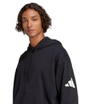 adidas Essentials Loose-Fit 3 Bar Logo French Terry Hoodie