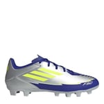 adidas F50 CLUB FG/MG MESSI Unisex Yetişkin Futbol Ayakkabısı (Sert Zemin) SILVMT/SYELLO/LUCBLU 38 EU