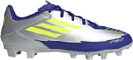 adidas F50 CLUB FG/MG MESSI Unisex Yetişkin Futbol Ayakkabısı (Sert Zemin) SILVMT/SYELLO/LUCBLU 38 EU