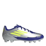 adidas F50 CLUB FG/MG MESSI Unisex Yetişkin Futbol Ayakkabısı (Sert Zemin) SILVMT/SYELLO/LUCBLU 38 EU